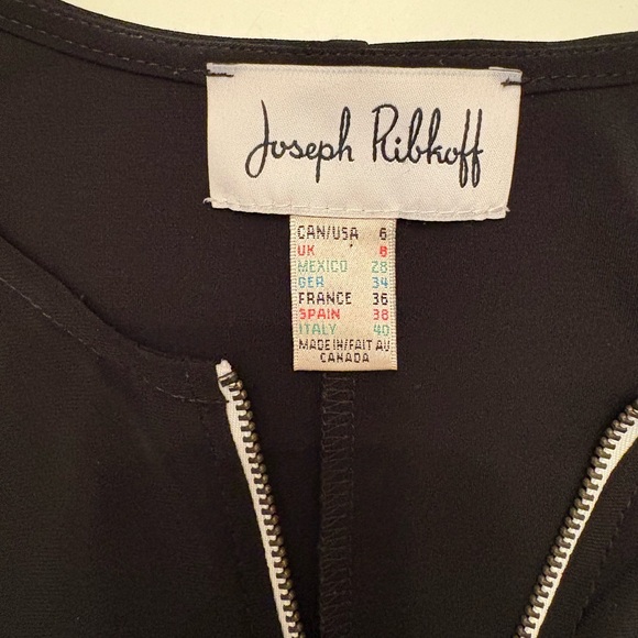 Joseph Ribkoff Black Cold Shoulder Jumpsuit, size 6 - Picture 3 of 10